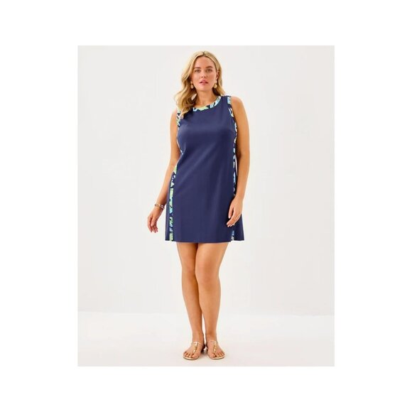 Lilly Pulitzer Mena Shift Dress Sapphire Pool Sz 8 - Picture 2 of 4